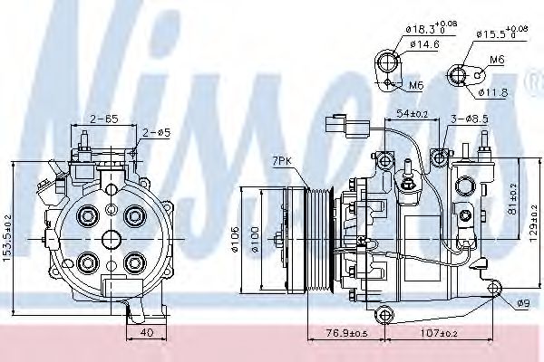 89246 Nissens Компресор кондиціонера