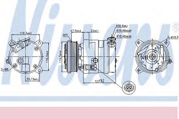 89257 Nissens Компрессор кондиционера