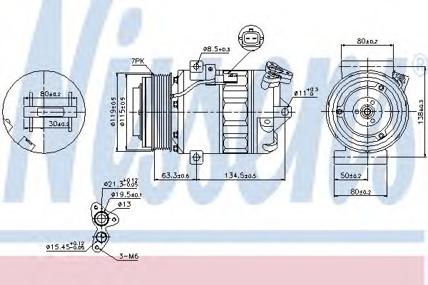 89313 Nissens Компресор кондиціонера