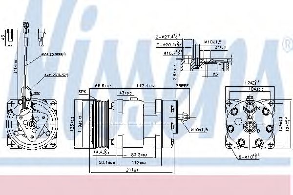 89470 Nissens Компресор кондиціонера