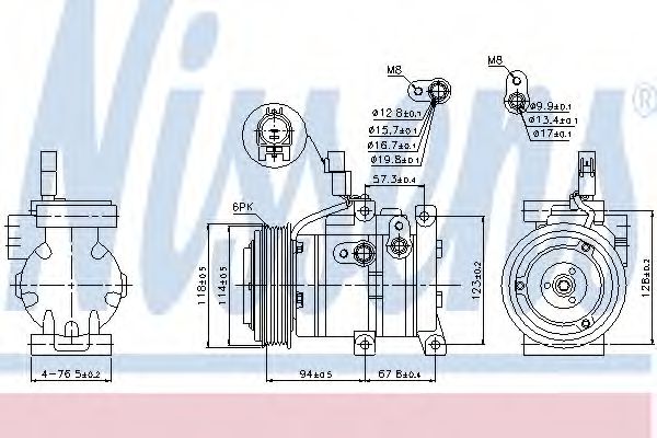89533 Nissens Компресор кондиціонера