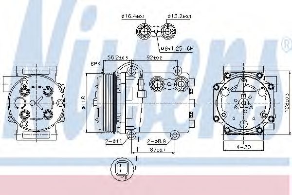 89551 Nissens Компрессор кондиционера