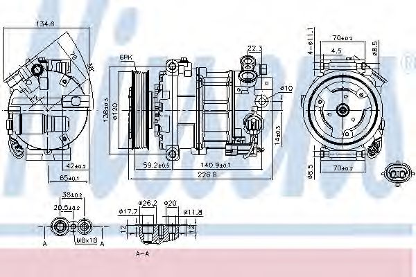 89584 Nissens Компрессор кондиционера
