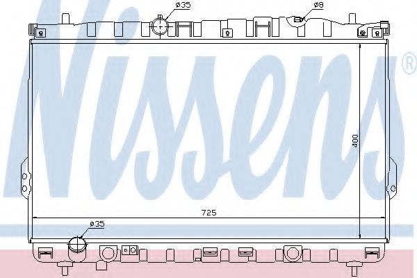 67032 Nissens Радиатор охлаждения двигателя