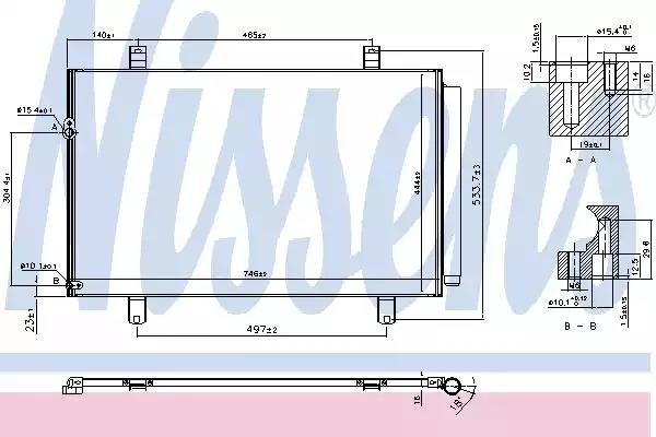 940649 Nissens Радіатор кондиціонера для Toyota Highlander