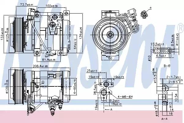 890332 Nissens Компресор кондиціонера для Toyota Previa