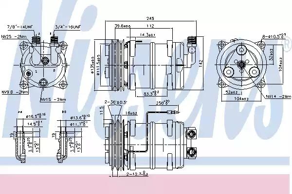 89321 Nissens Компрессор кондиционера