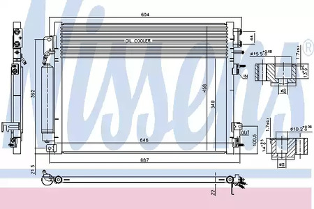 941084 Nissens Радиатор кондиционера