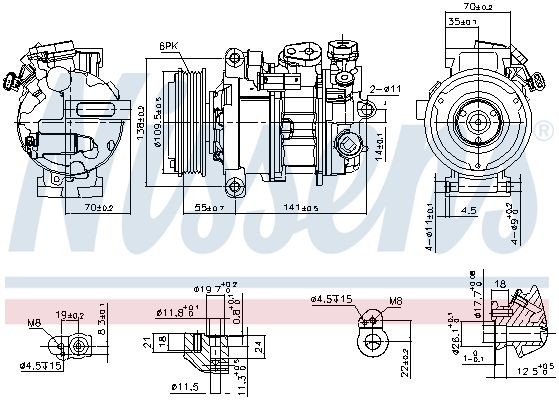 890595 Nissens Компресор кондиціонера