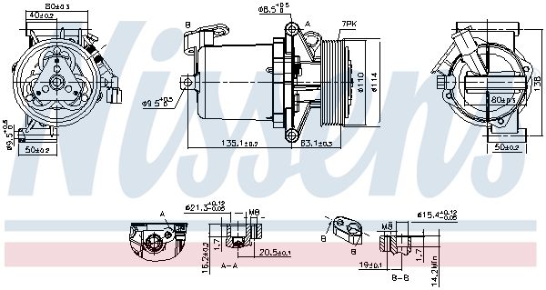 890172 Nissens Компрессор кондиционера