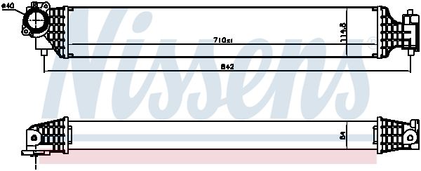 961527 Nissens Інтеркулер для Honda Civic