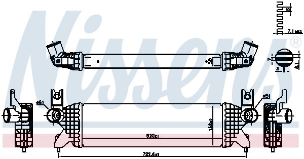 961507 Nissens Интеркулер