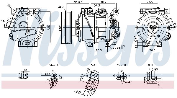 890896 Nissens Компрессор кондиционера
