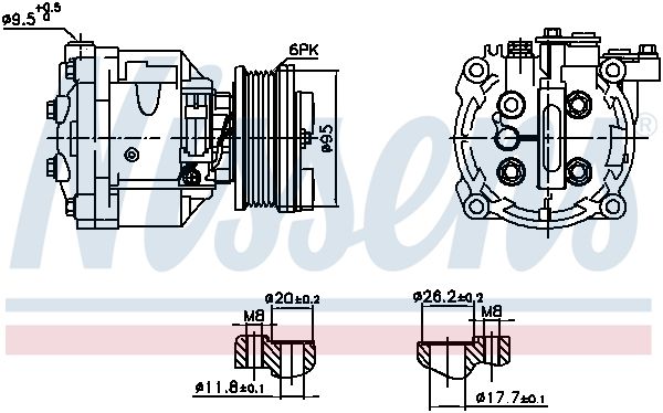 891078 Nissens Компрессор кондиционера