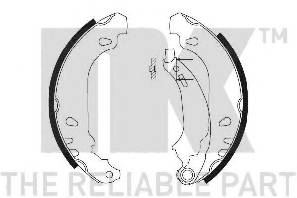 2737636 NK Тормозные колодки для Peugeot 206