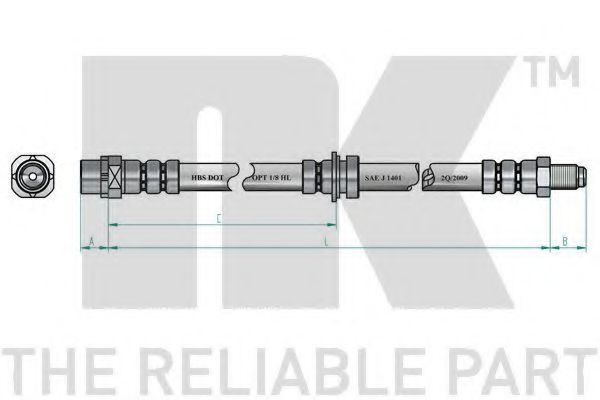 851526 NK Тормозной шланг для BMW X3