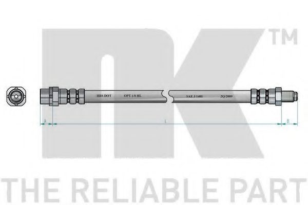 851519 NK Тормозной шланг для BMW X5
