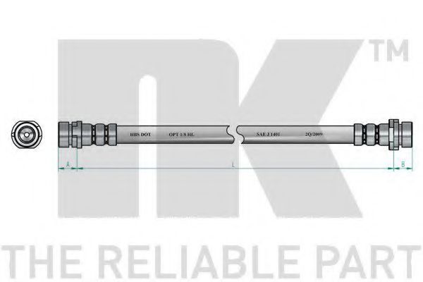 8525135 NK Тормозной шланг для Ford Fusion