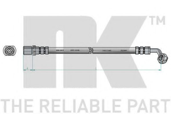 8545135 NK Тормозной шланг для Toyota Land Cruiser