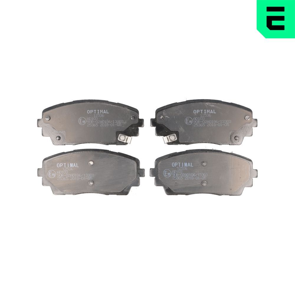 bp12536 Optimal Тормозные колодки для Kia Picanto