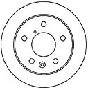 25537 MAPCO Тормозной диск для Mazda 626