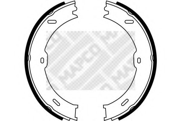 8864 MAPCO Тормозные колодки