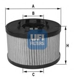 25.033.00 UFI Оливний фільтр