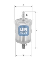 31.001.00 UFI Паливний фільтр