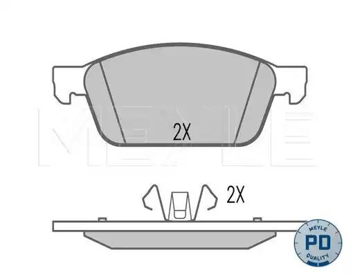 0252573618PD Meyle Гальмівні колодки