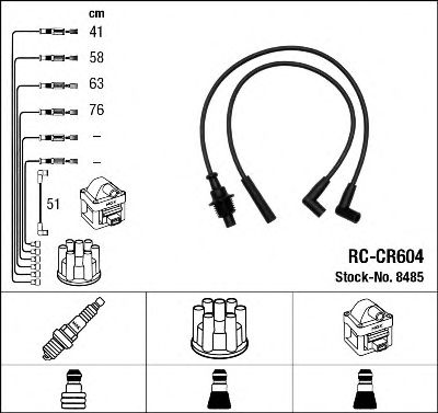 8485 NGK Комплект проводов зажигания