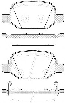 2727.52 Roadhouse Гальмівні колодки для Fiat 500