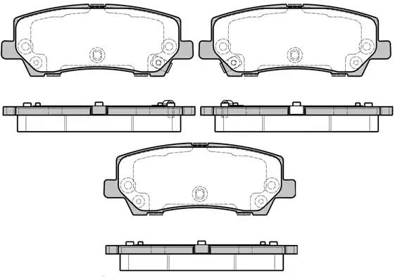 162115 Remsa Тормозные колодки для Ford Mustang