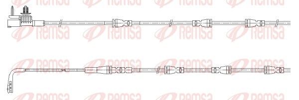 001197 Remsa Датчик износа тормозных колодок