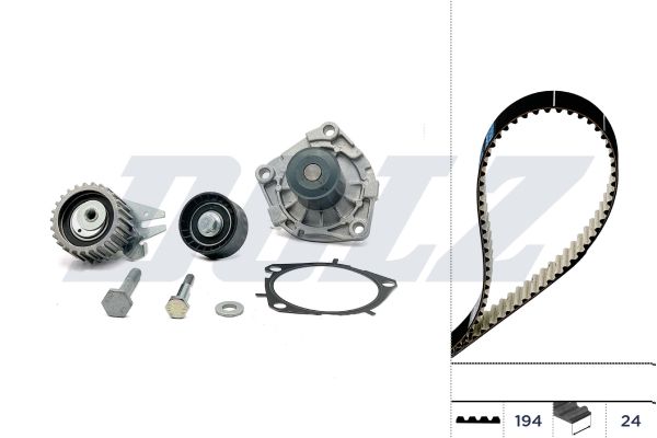 kd109 Dolz Комплект ремня ГРМ + помпа