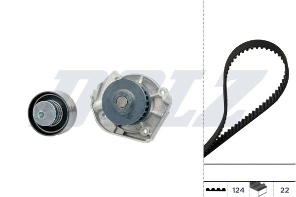 kd119 Dolz Комплект ремня ГРМ + помпа