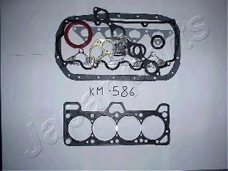 KM-586 Japanparts Комплект прокладок повний для Hyundai Pony