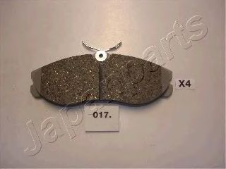 PA-017AF Japanparts Гальмівні колодки