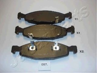 PA-097AF Japanparts Гальмівні колодки
