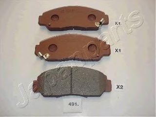 PA-491AF Japanparts Гальмівні колодки