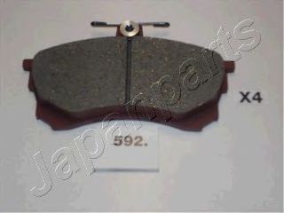 PA-592AF Japanparts Гальмівні колодки для Mitsubishi Carisma