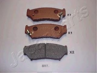 PA-897AF Japanparts Гальмівні колодки
