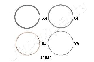 RC34034 Japanparts Поршневое кольцо
