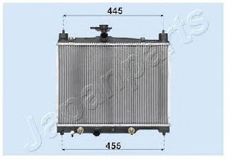 RDA153014 Japanparts Радіатор охолодження двигуна для Toyota Yaris