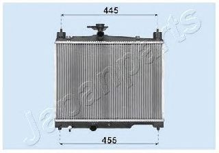 RDA153041 Japanparts Радіатор охолодження двигуна для Toyota Yaris