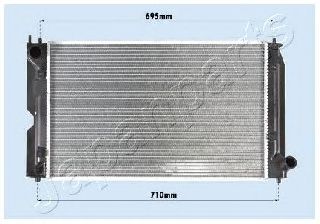 RDA153111 Japanparts Радіатор охолодження двигуна