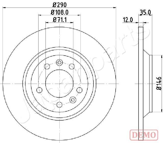 dp0605c Japanparts Тормозной диск