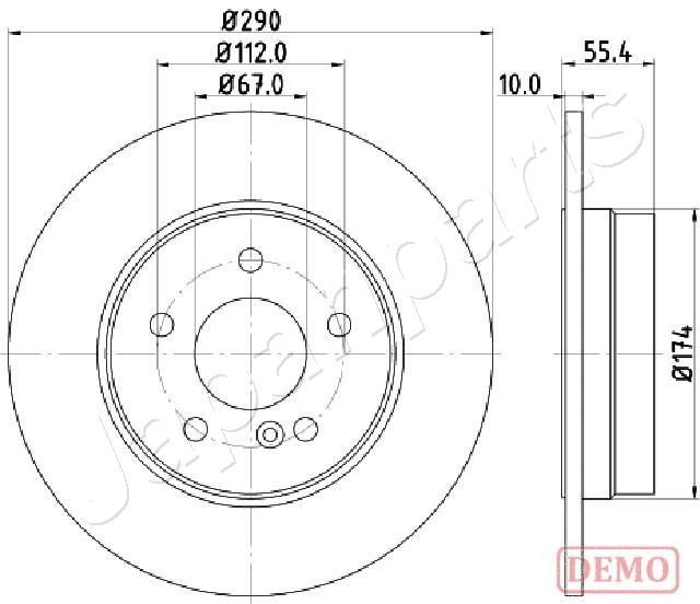 dp0507c Japanparts Тормозной диск