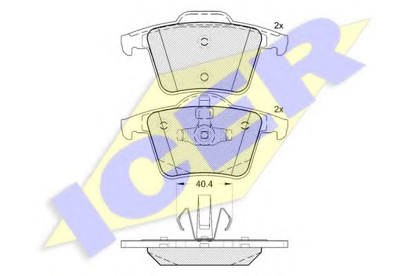 181612 Icer Тормозные колодки для Volvo XC90