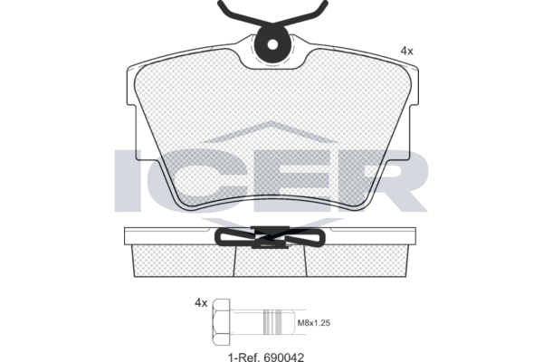 lm1351700 Icer Тормозные колодки