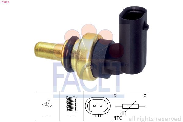 73412 Facet Датчик температуры охлаждающей жидкости